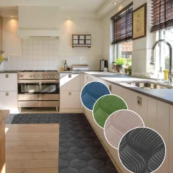 Teppichläufer Flur Läufer Küchenläufer Sauberlaufmatte Teppich Flur abwaschbar Textil Baker Breite 67cm