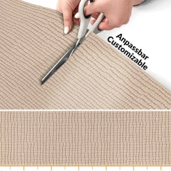 Teppichläufer Flurläufer Küchenläufer Velours Wilson Beige 65cm Breit