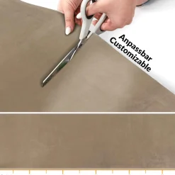 Teppichläufer Flur Läufer Küchenläufer Velours Flur Teppich Samt Braun 50cm Breit