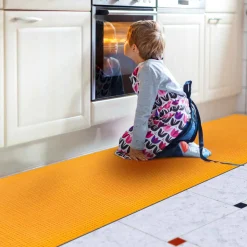 Teppichläufer Flurläufer Küchenläufer Velours Wilson Orange 65cm Breit