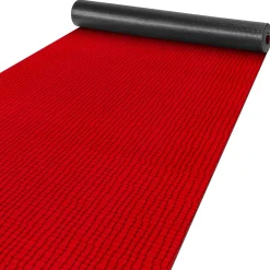 Teppichläufer Flurläufer Küchenläufer Velours rutschfest Wilson Rot 65cm Breit
