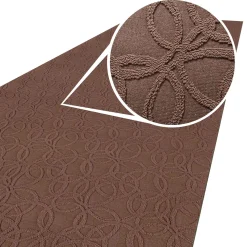Teppichläufer Flurläufer Küchenläufer Velours waschbar rutschfest Sisi Optical Braun 65cm Breit