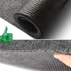 Teppichläufer Läufer Flur Sauberlaufmatte Läufer rutschfest STRIBET Breite 100cm Grau