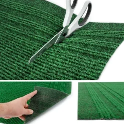 Teppichläufer Läufer Flur Teppich Sauberlaufmatte Schmutzfangteppich Grün 67cm Breit