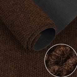 Teppichläufer Schmutzfangmatte Flur Läufer Schmutzfangläufer Teppichboden robust rutschfest Sauberlaufmatte Meterware 120 cm Braun