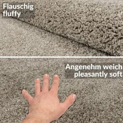 Teppich Wohnzimmer Kurzflor Teppich Getuftet Teppichboden Princess 2 Farben Breite 100cm