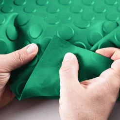 TPE Gummimatten Boden Gummiläufer Grün Noppen Bodenbelag 3mm -100 cm Breit