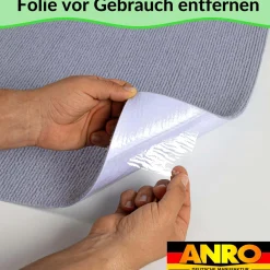 Treppenteppich Stufenmatte Treppenstufen Teppich selbsthaftend Stufenmatte Rechteckig NEMESIS Grau