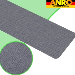 Treppenteppich Stufenmatte Treppenstufen Teppich selbsthaftend Stufenmatte Rechteckig NEMESIS Grau