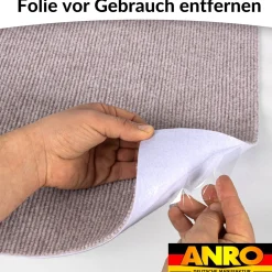 Treppenteppich Stufenmatte Treppenstufen Teppich selbsthaftend Stufenmatte Rechteckig NEMESIS Beige