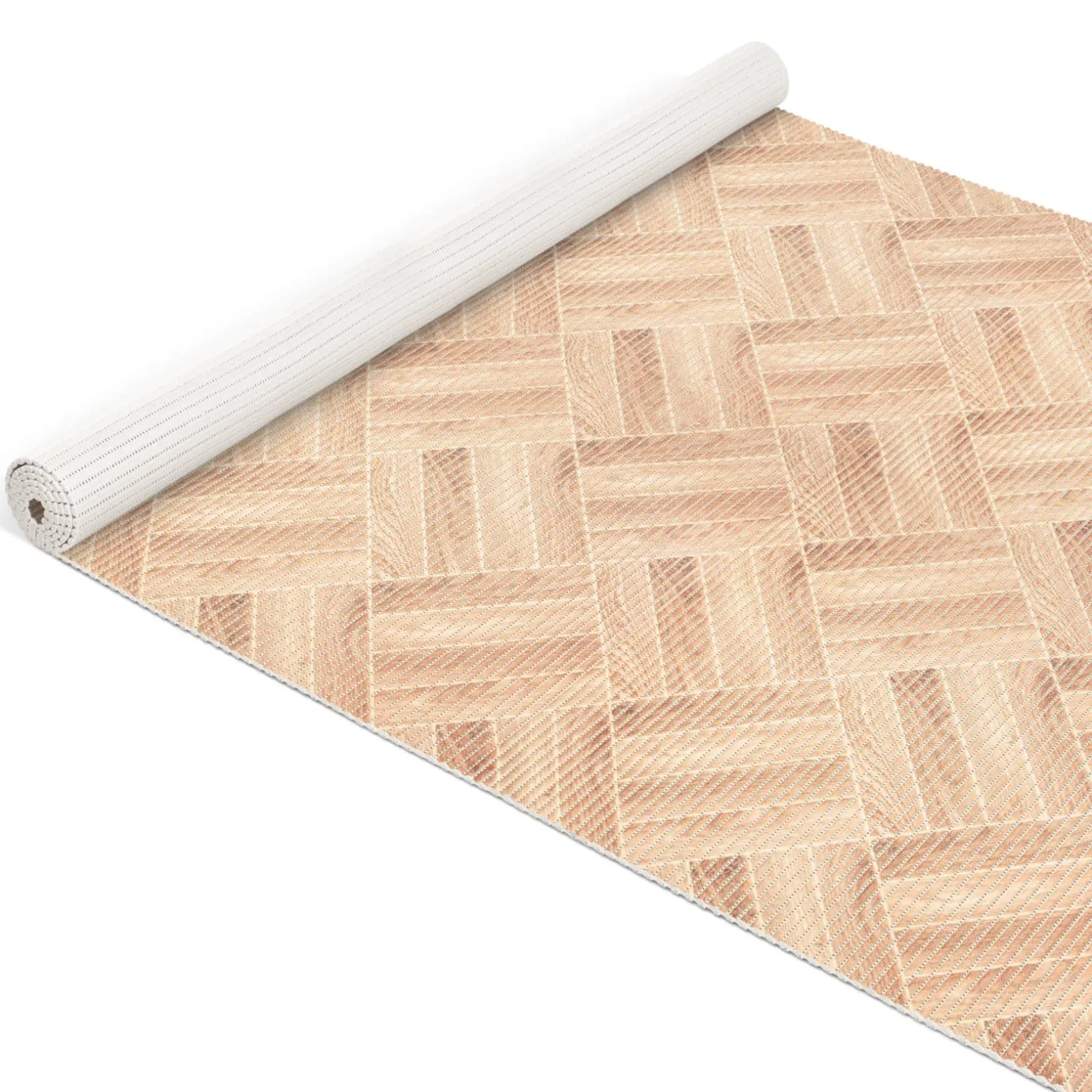 Weichschaummatte Badematte Weichschaum Bad Parkettholz Dunkelbeige Breite 130cm Meterware