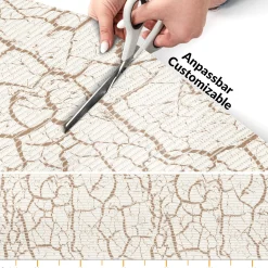 Weichschaummatte Badematte Weichschaum Bad Marmor Beige Breite 130cm Meterware
