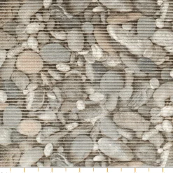 Weichschaummatte Bad Weichschaum Badematte Steine Kieselsteine Grau Breite 65cm Meterware