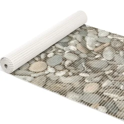 Weichschaummatte Bad Weichschaum Badematte Steine Kieselsteine Grau Breite 65cm Meterware