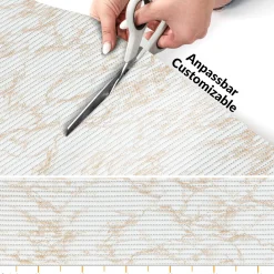 Weichschaummatte Bad Weichschaum Badematte Marmor 4 Farben Blau Beige Braun Grau 65cm Breite