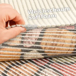 Weichschaummatte Bad Weichschaum Badematte Mosaiksteine Bunt Breite 65cm Meterware