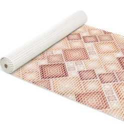Weichschaummatte Bad Weichschaum Badematte Karo Braun Breite 65cm Meterware
