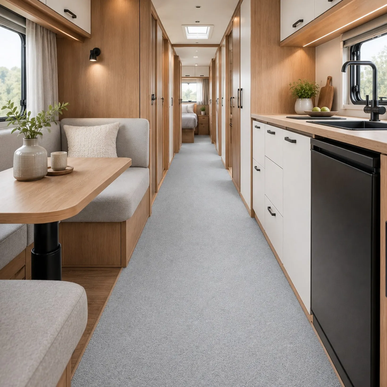 Wohnwagen Teppich Wohnmobil Teppichboden nach Maß Caravo